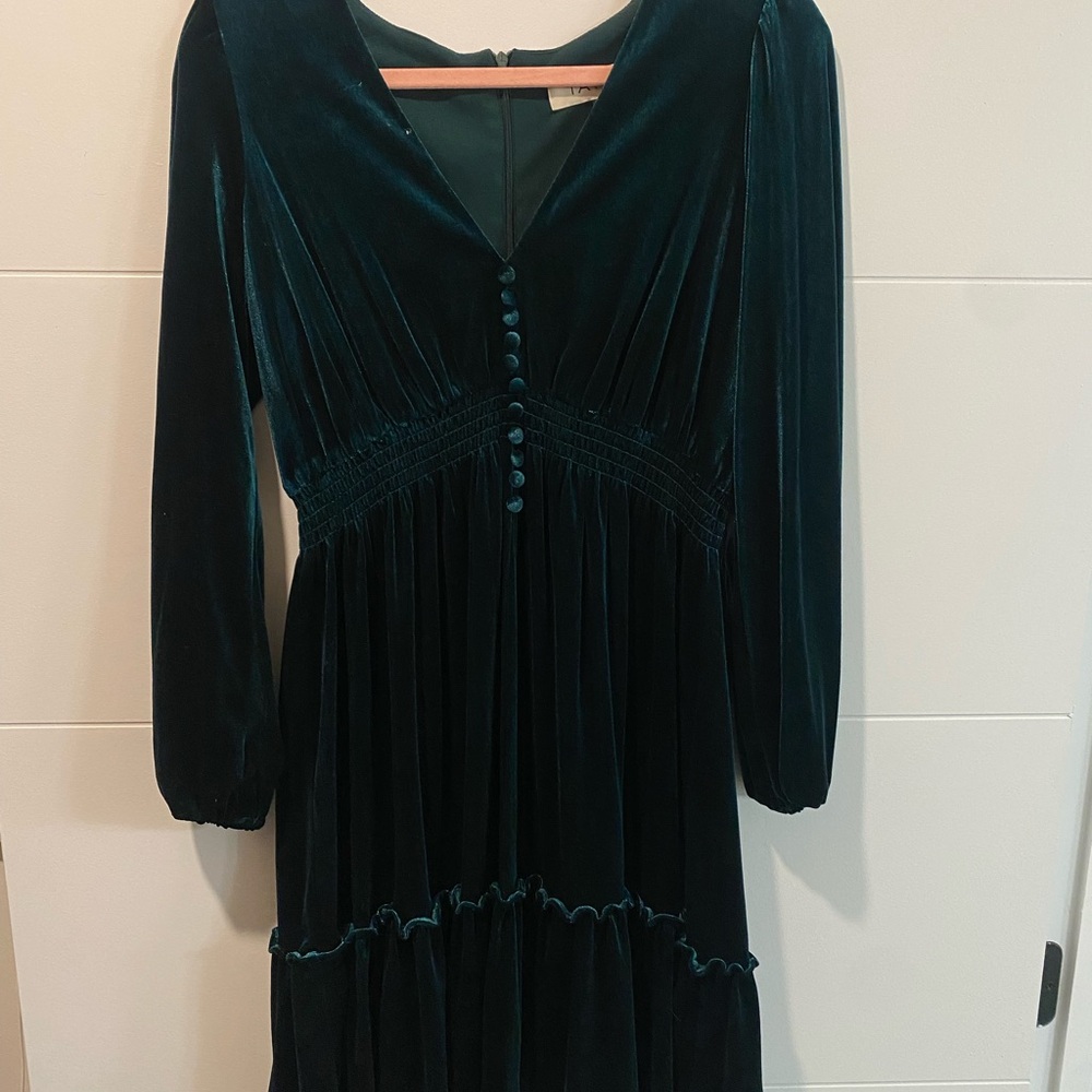 GreenVelvet Dress